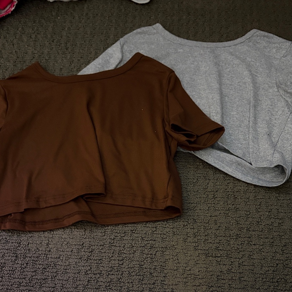 Brown and Gray Kids T-Shirts